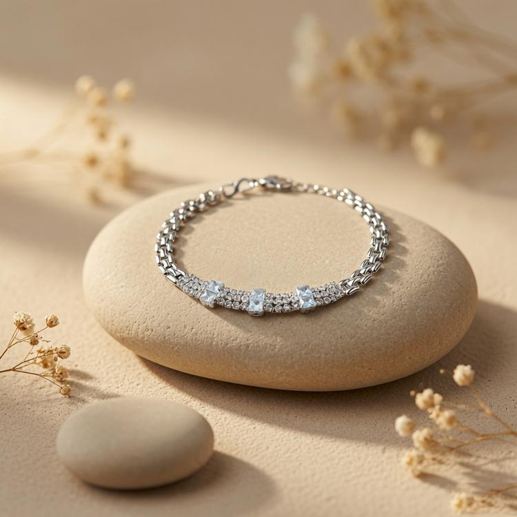 Silver Sparkling Bracelet