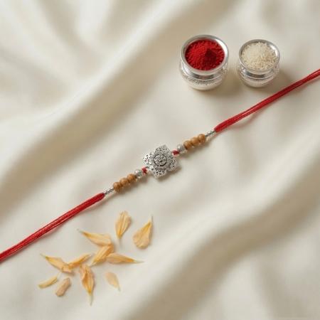 Royal Engraved Charm Rakhi