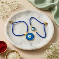 Swirl Resin Evil Eye Couple Bands