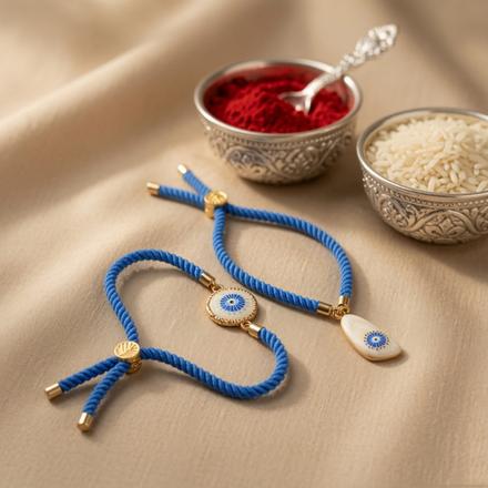 Glowing Evil Eye Couple Bracelet Bands