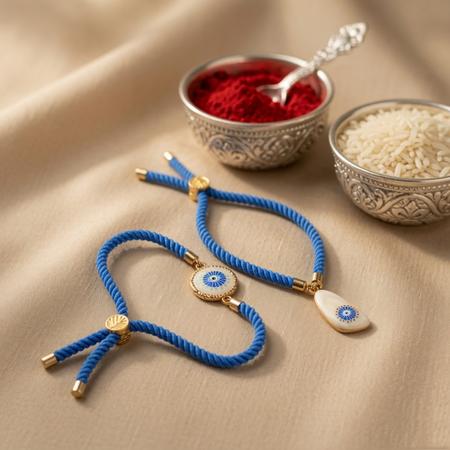 Glowing Evil Eye Couple Bracelet Bands