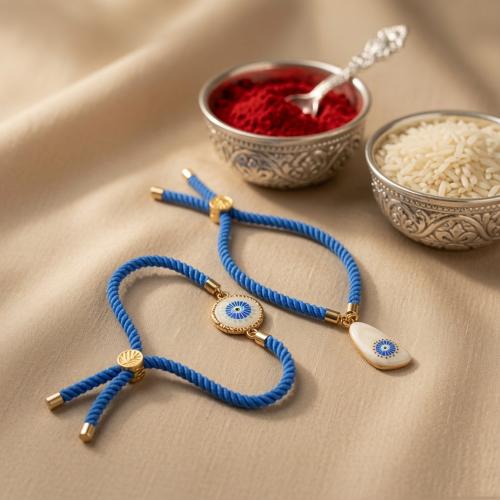 Glowing Evil Eye Couple Bracelet Bands