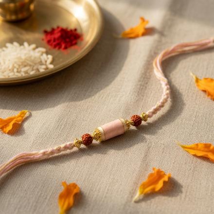 Soft Pink Spiritual Rakhi