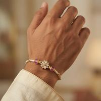 Petal Sparkle Designer Rakhi