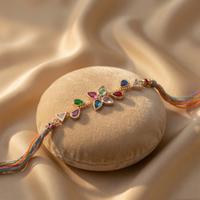 Rainbow Petal Designer Rakhi