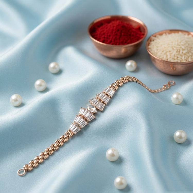 Crystal Cascade Bracelet Rakhi