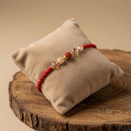 Cube Crystals Rudraksh Rakhi