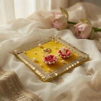 Yellow Square Thali
