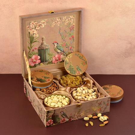 Royal Floral Dry Fruit Box