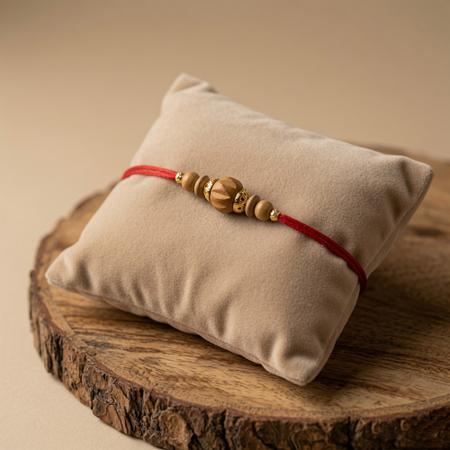Five Bead Sandalwood Rakhi