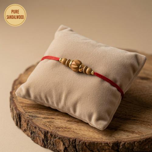 Five Bead Sandalwood Rakhi
