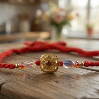 Royal Floral Crystal Rakhi
