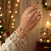 Diamond Bow Bracelet Rakhi