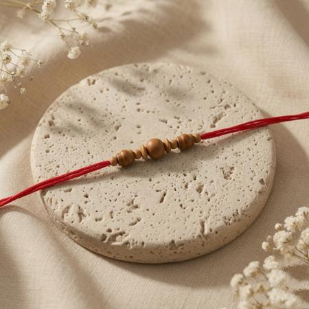 Sandalwood Red Thread Rakhi