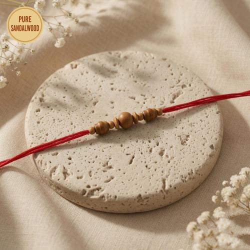 Sandalwood Red Thread Rakhi