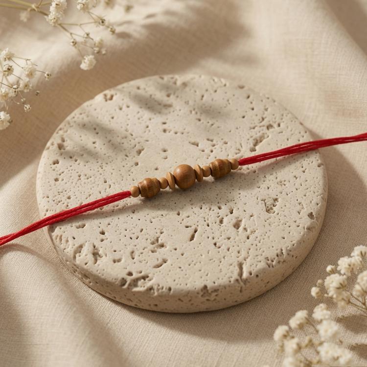 Sandalwood Red Thread Rakhi