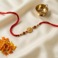 Golden Dharma Wheel Rakhi
