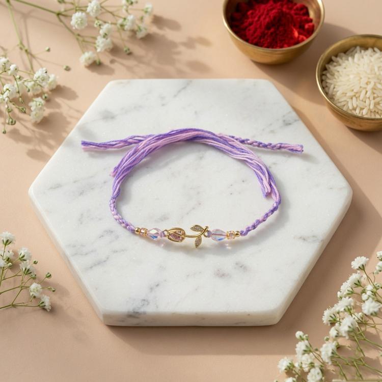 Lavender Leaf Rakhi