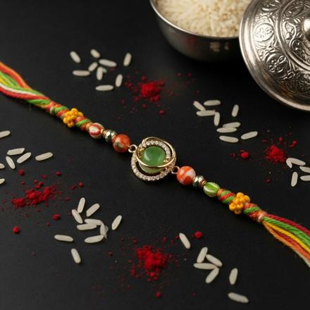 Emerald Orbit Rakhi