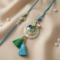 Ocean Pearl Designer Lumba with Rakhi