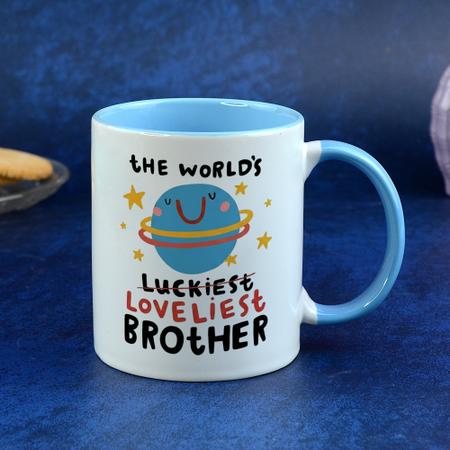The World's Luckiest Brother Mug
