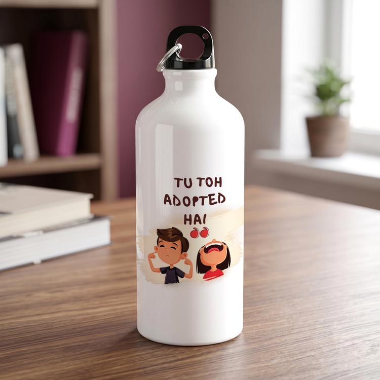 Tu Toh Adopted Hai Personalized Bottle