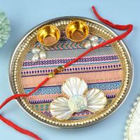 Rakhi Steel Designer Thali Set