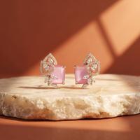 Blushing Elegant Rose Pink Earrings