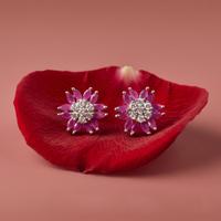 Radiant Floral Stud Earrings
