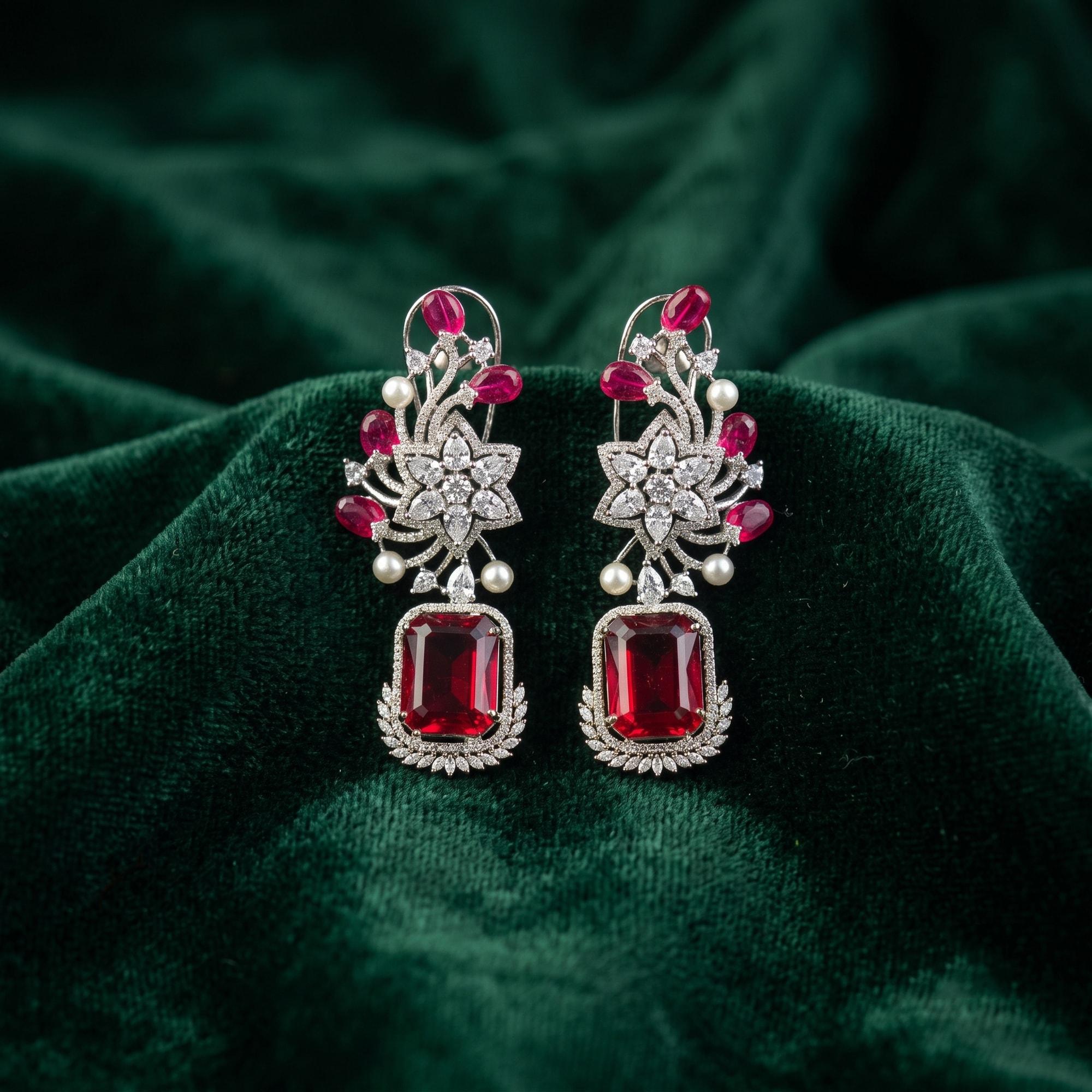 Imperial Floral Drop Earrings