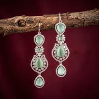 Mint Green Dangler Earrings