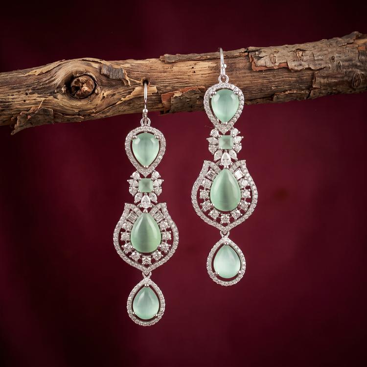 Mint Green Dangler Earrings