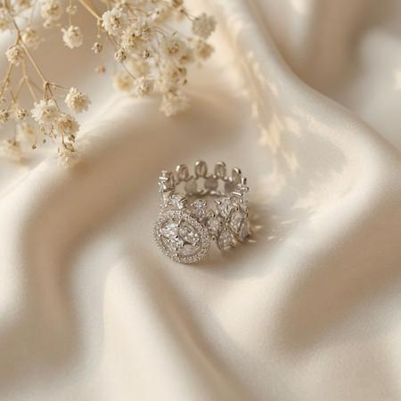Imperial Studded Statement Ring