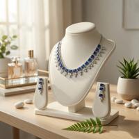 Regal Blue Necklace & Earrings Set