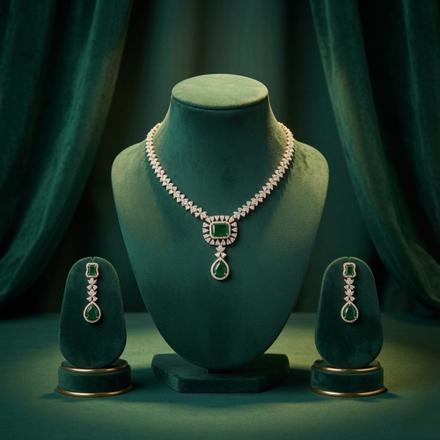 Green Grandeur Necklace Set
