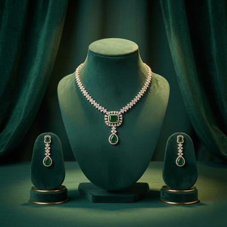 Green Grandeur Necklace Set
