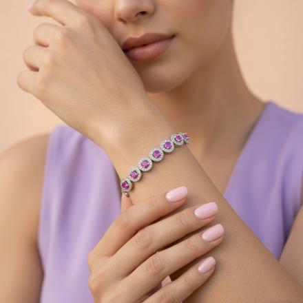 Pink Studded Bracelet