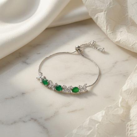 Glorious Green Studded Bracelet