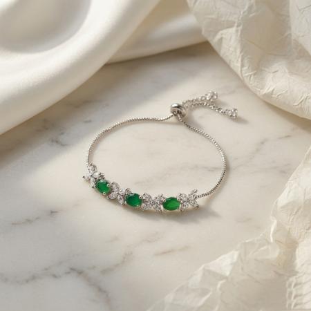 Glorious Green Studded Bracelet