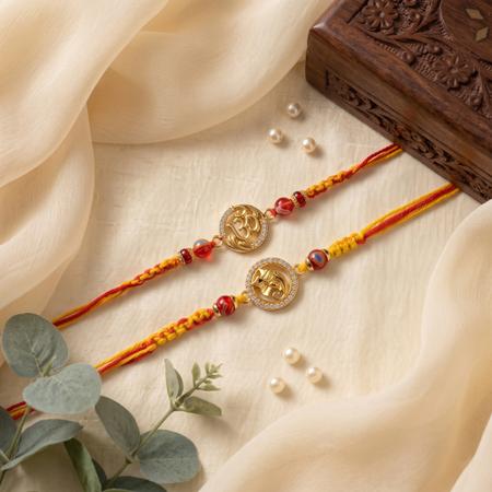 Golden Om & Ganesh Set