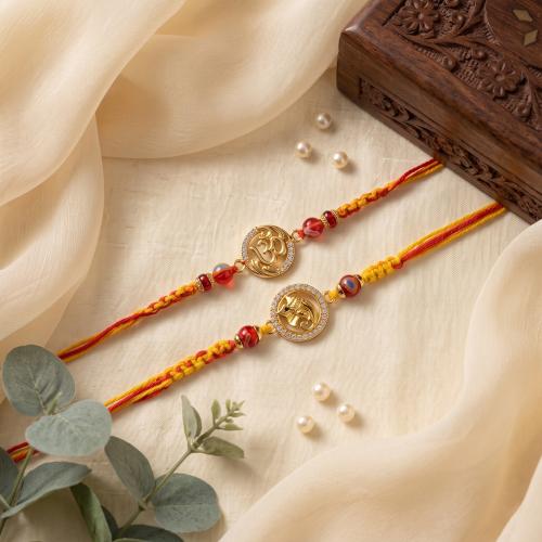 Golden Om & Ganesh Set