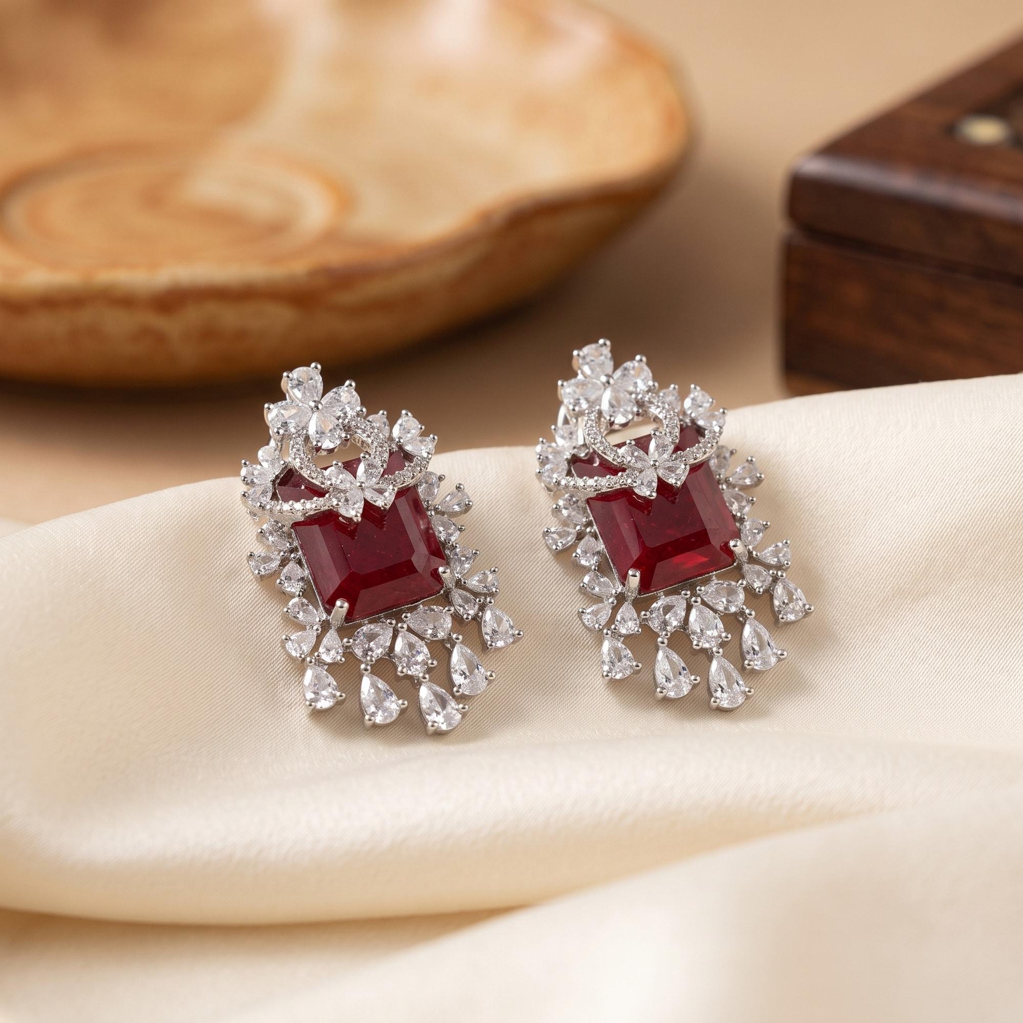 Designer Red Studs