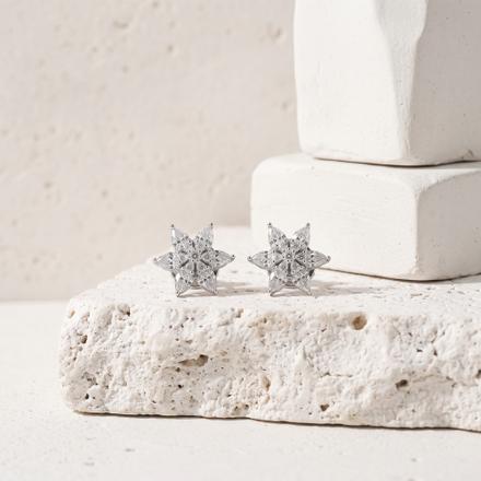 Floral Studded Earrings