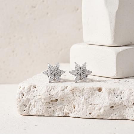 Floral Studded Earrings
