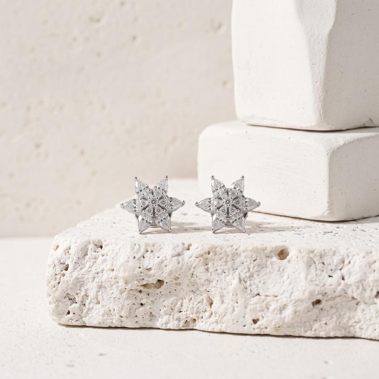 Floral Studded Earrings