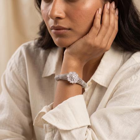 Floral Square Kada Bracelet