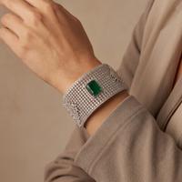 Studded Mesh Cuff Bracelet