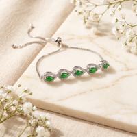 Emerald Green Studded Bracelet