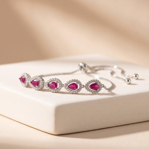Pink Studded Adjustable Bracelet