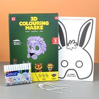 3D Coloring Mask DIY Kit